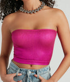 Alluring Sheen Strapless Metallic Bandeau Bra