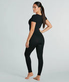 On The Move Seamless Short Sleeve Catsuit
