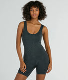 Iconic Basic Scoop Neck Seamless Knit Romper