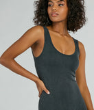 Iconic Basic Scoop Neck Seamless Knit Romper