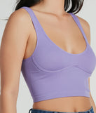 Fave Staple Ribbed Knit Cropped Tank Top