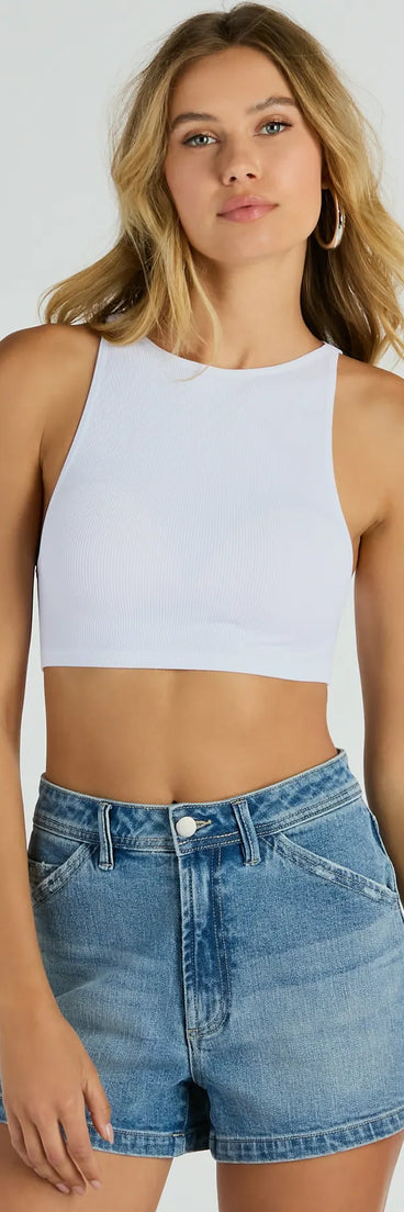 
Upgrade your style game for 2025 with the Basically A Vibe Sleeveless Crew Neck Crop Top in white, perfect for any fashion-forward wardrobe.
