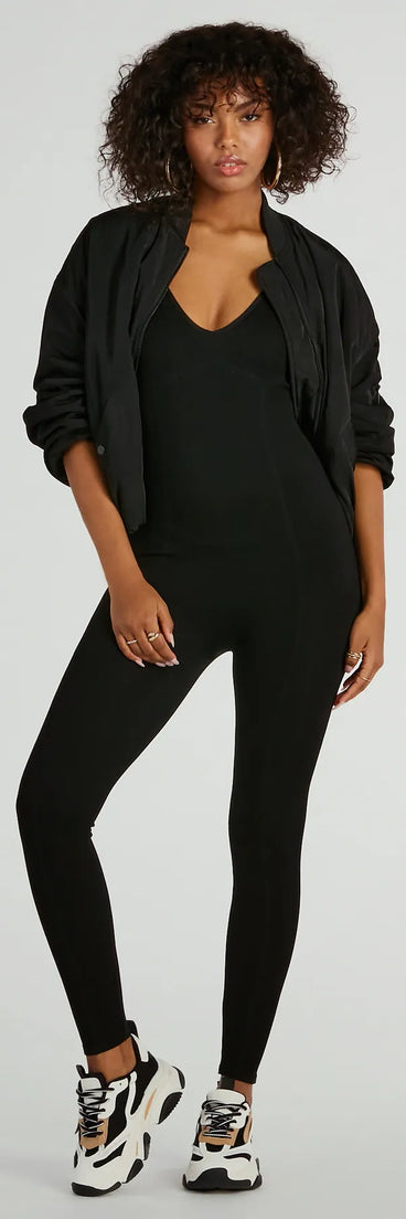 Super Base Basic V-Neck Seamless Catsuit