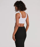 Casual With A Twist Sleeveless Lace-Up Crop Top
