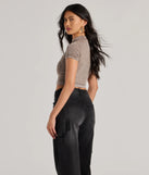 
Upgrade your style game for 2025 with the Trending Vibe Short Sleeve Zip Up Crop Top in brown, perfect for any fashion-forward wardrobe.