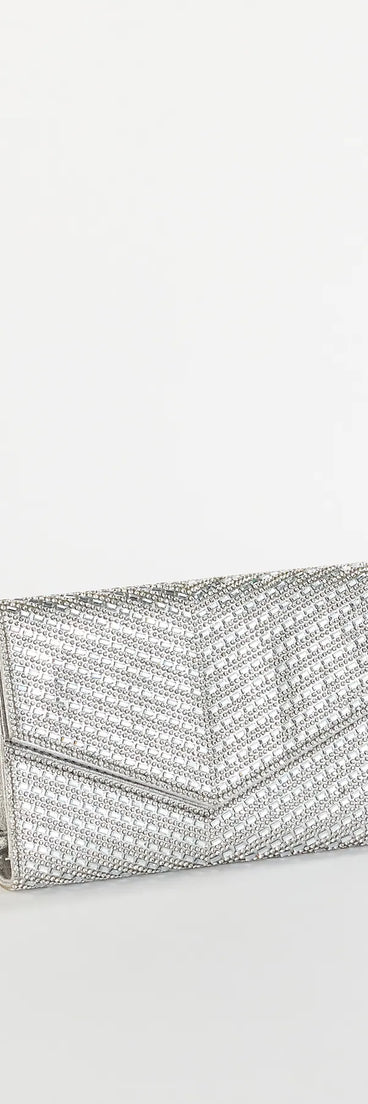 Let's Have A Toast Rhinestone Crossbody Wallet