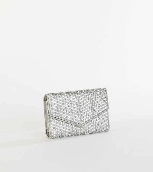 Let's Have A Toast Rhinestone Crossbody Wallet