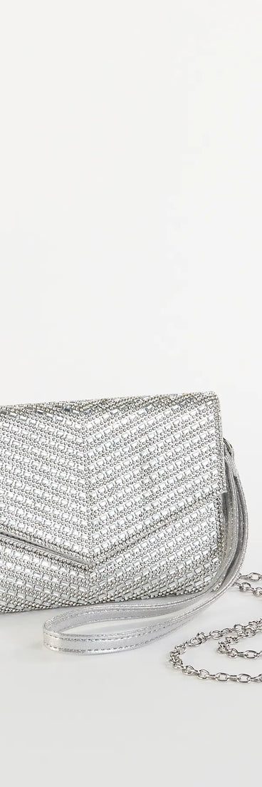 Let's Have A Toast Rhinestone Crossbody Wallet