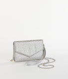 Let's Have A Toast Rhinestone Crossbody Wallet
