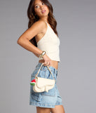 Let's Go Out Crossbody Saddle Bag