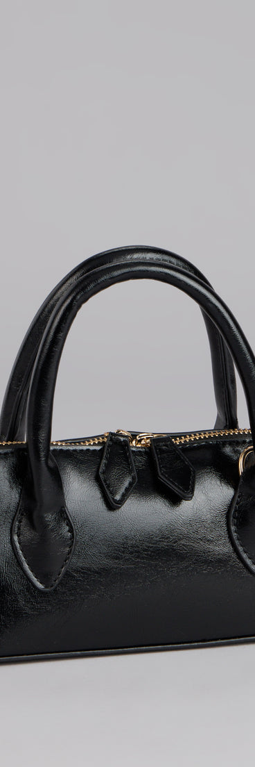 Little Luxe Mini Faux Leather Bag