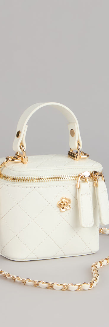Sweet Details Quilted Mini Handle Crossbody