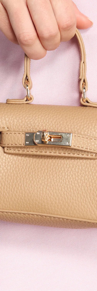 Too Little, Too Late Faux Leather Mini Purse