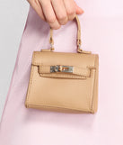 Too Little, Too Late Faux Leather Mini Purse