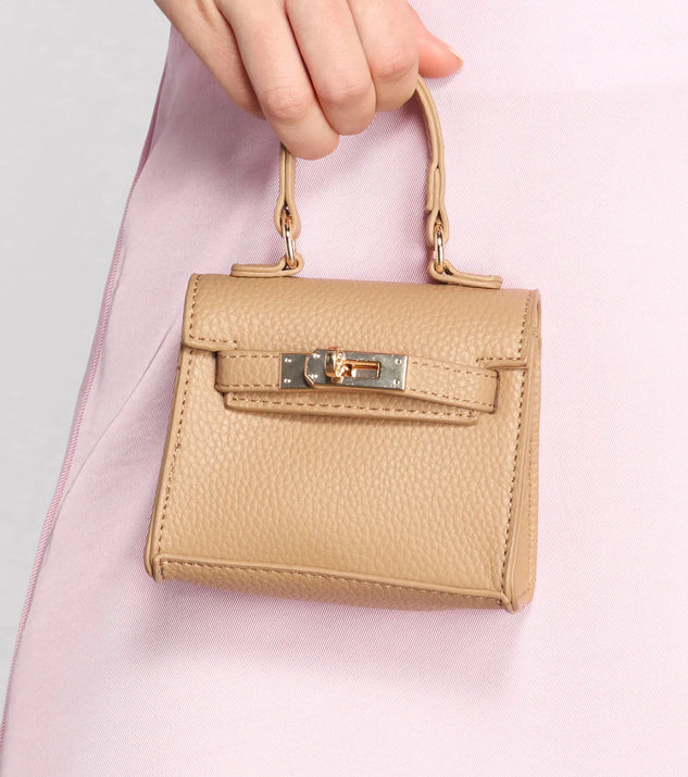 Too Little, Too Late Faux Leather Mini Purse