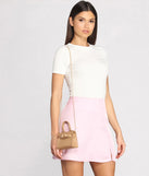 Too Little, Too Late Faux Leather Mini Purse