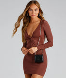 Mini Mate Crocodile Mirror Crossbody