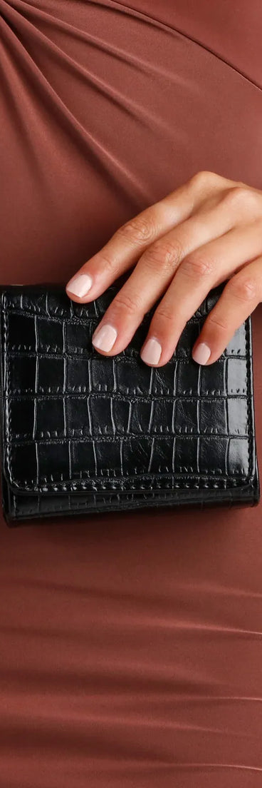 Mini Mate Crocodile Mirror Crossbody