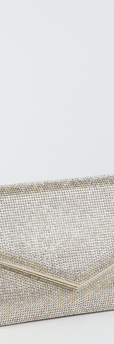 Stunning Glam Rhinestone Envelope Wristlet