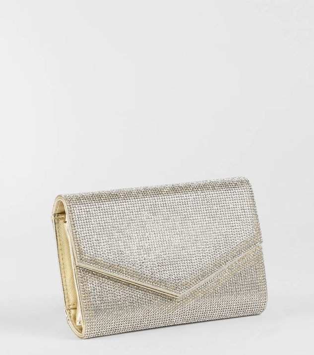 Stunning Glam Rhinestone Envelope Wristlet
