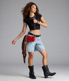 Cool Girl Vibe Studded Crossbody Bag