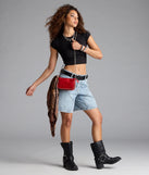 Cool Girl Vibe Studded Crossbody Bag