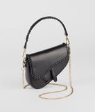 Get inspired with the Let's Go Out Crossbody Saddle Bag, a feed-worthy black piece that’s part of Windsor's updated and curated women’s clothing edit packed with must-have fall outfit ideas.