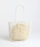 Casual Trendsetter Open Weave Tote Bag