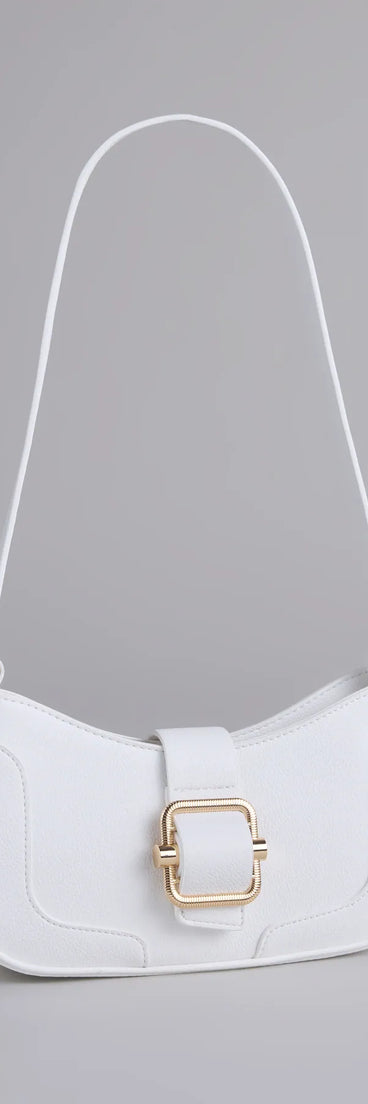 Not Your Basic Buckle Shoulder Bag