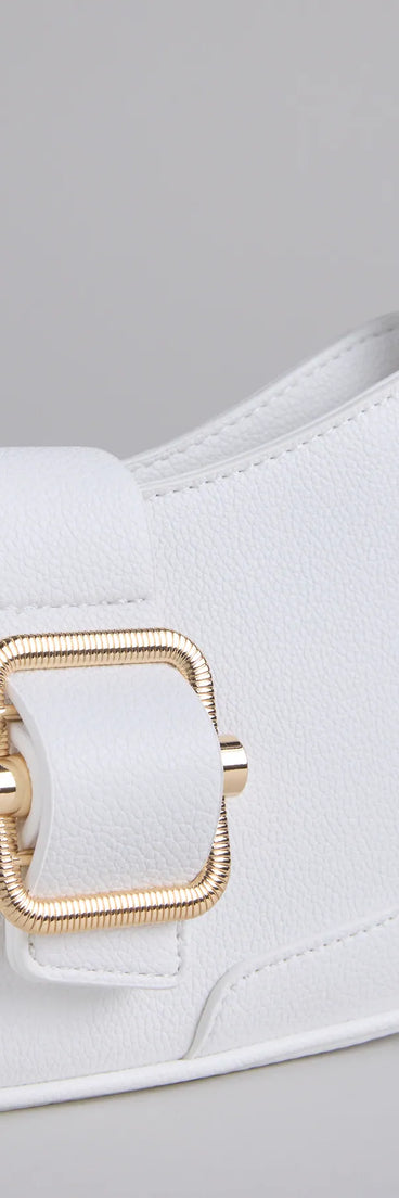 Not Your Basic Buckle Shoulder Bag