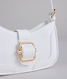 Not Your Basic Buckle Shoulder Bag
