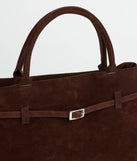 So Elevated Buckle Strap Satchel Bag