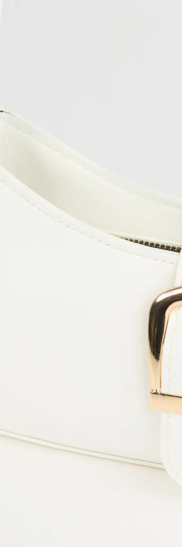 Trendy Girl Buckle Strap Shoulder Bag