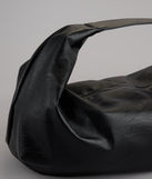 On The Go Faux Leather Hobo Shoulder Bag