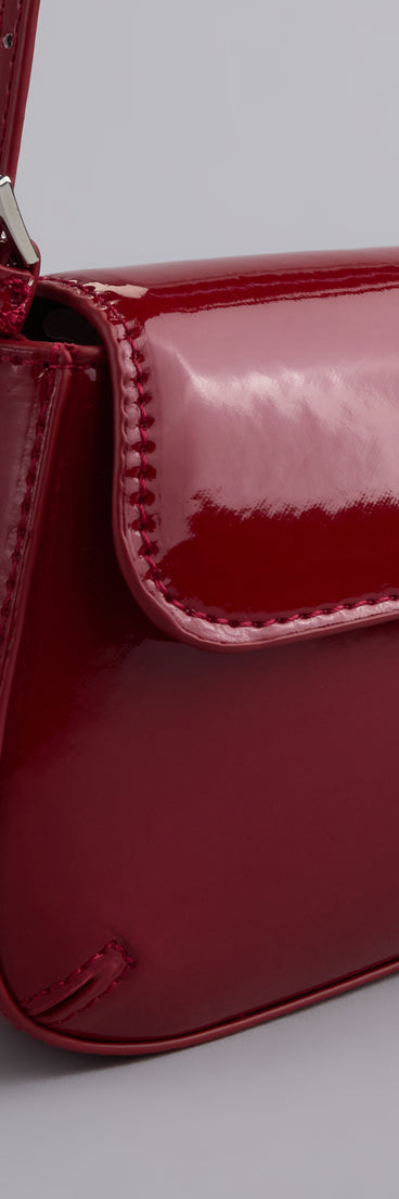 Talk Glossy to Me Patent Shoulder Bag