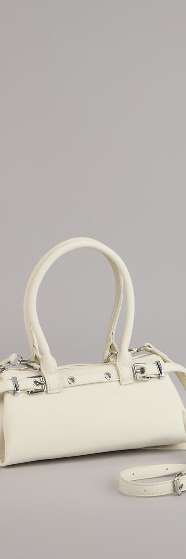 Chic Plans Buckle Strap Mini Handbag