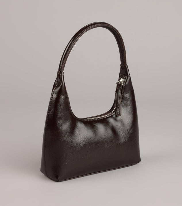 Slick Moves Faux Leather Mini Shoulder Bag