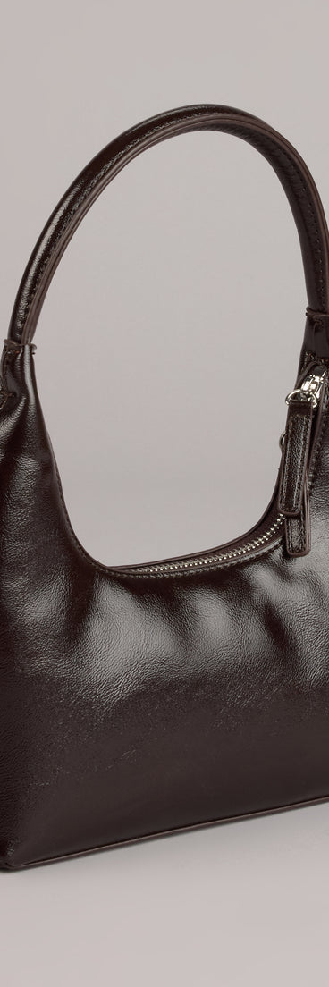 Slick Moves Faux Leather Mini Shoulder Bag