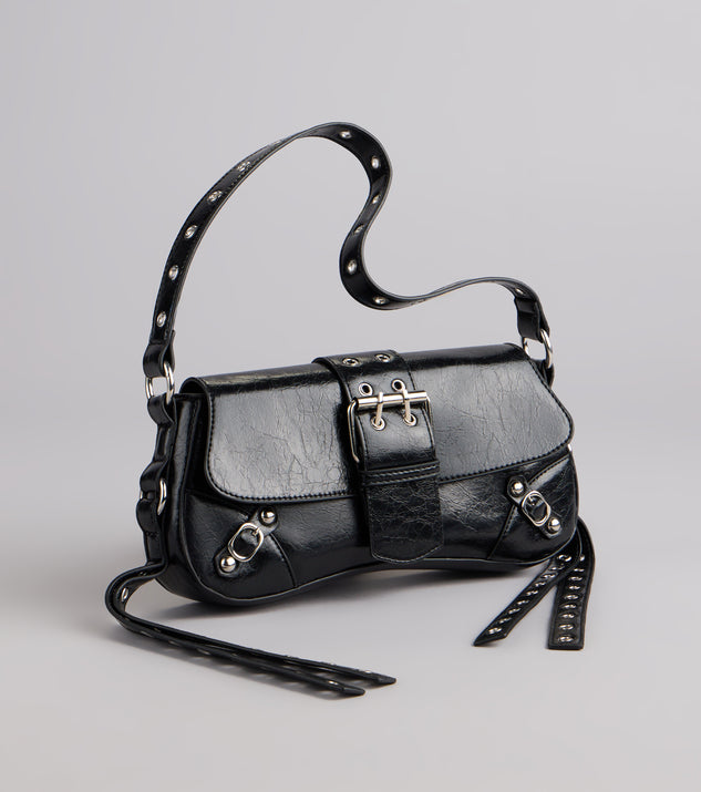 Street Icon Buckle Shoulder Bag