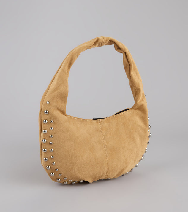 【PORTERNA】Tustin studded shoulder bag Studded And Stunning Suede Shoulder Bag | Windsor