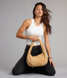 Studded And Stunning Suede Shoulder Bag