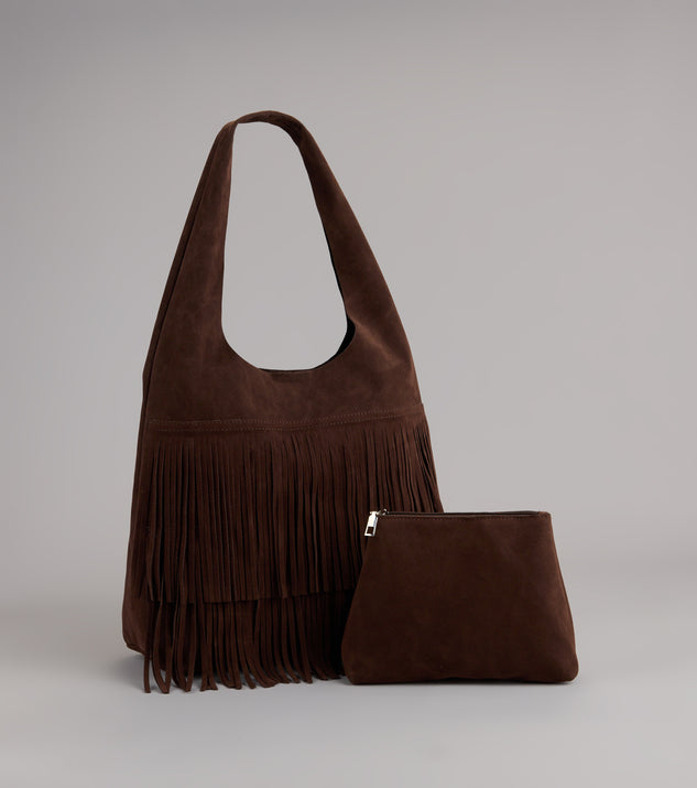 Shop Windsor Fringe Benefits Fringe Tote Bag With Pouch Online – Trendy & Affordable Fashion