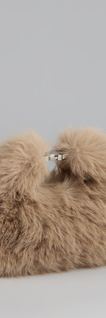 This piece brings trend-right energy to the Cloud Nine Faux Fur Bag, perfect for fall outfits that stand out.