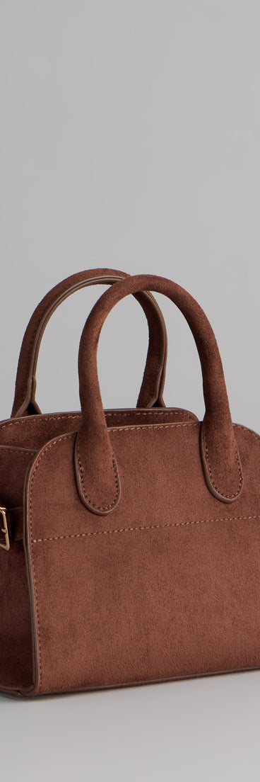 Mini Moment Faux Suede Tote Bag