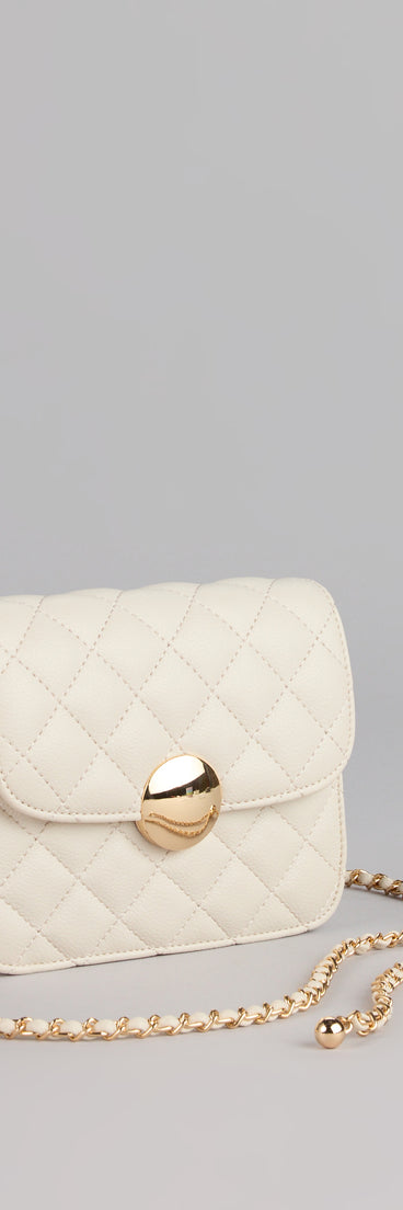 The Polished Quilted Crossbody Bag