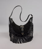 Buckle Babe Fringe Shoulder Bag