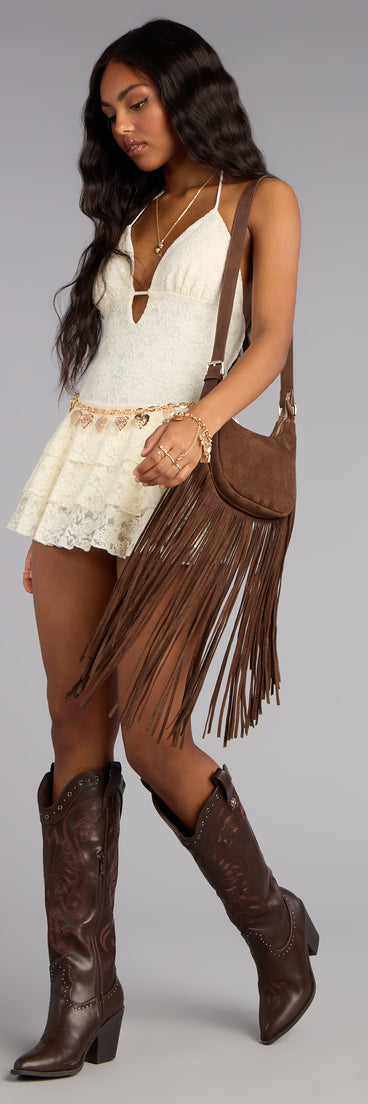 Boho Moves Fringe Crossbody Bag