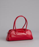 Bold And Glossy Patent Shoulder Bag