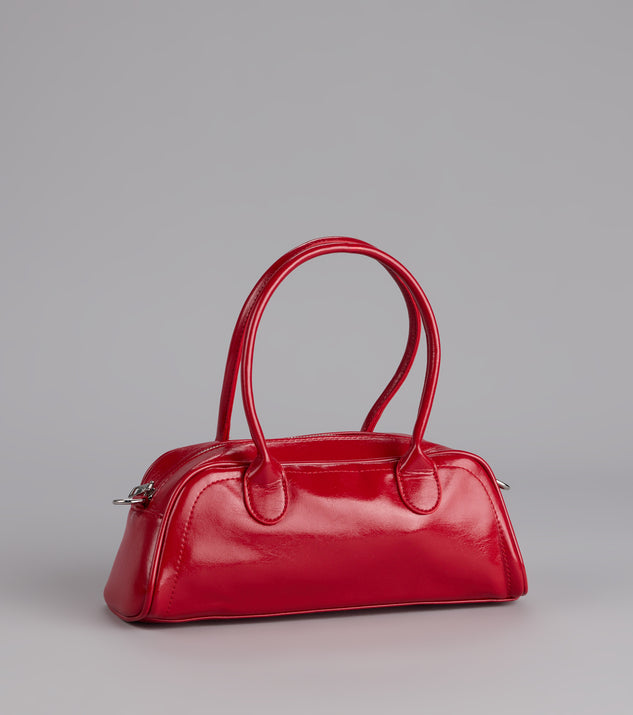Bold And Glossy Patent Shoulder Bag
