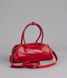 Bold And Glossy Patent Shoulder Bag